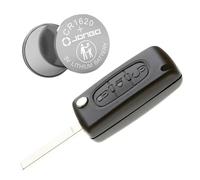 Cover di Chiave di auto plip per telecomando Citroen C4, C5 e C6 con batteria Maxell CR1620
