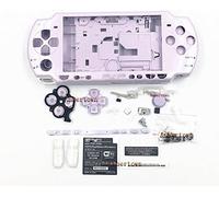 Cover di ricambio per console Sony PSP serie 2000 2001 2002 2003 2004 con set di pulsanti (viola chiaro)