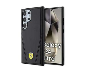 Cover Ferrari Hot Stamp V Lines MagSafe Nero - Galaxy S24 Ultra