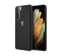 Ferrari, hardcase Off Track - Custodia trapuntata per FEHQUHCS21SBK S21 G991, colore: Nero