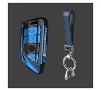 Cover for Portachiavi Auto Shell FOB Compatibile con BMW X1 X3 X5 X6 X7 G20 G30 G01 G02 G05 G06 F15 F16 1 3 5 7 Series F01 F02 G11 F48 320i 530i (Color : Blue Set 3)