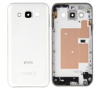 COVER +FRAME Per SAMSUNG GALAXY E5 SM-E500F +FLAT TASTI LATERALI BATTERIA BIANCO