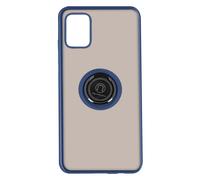 Cover Galaxy A51 bimateriale Anello in metallo Funzione Supporto blu