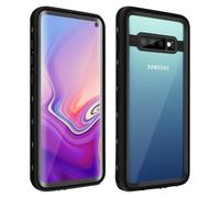Cover Galaxy S10 bimateria Waterproof 2m con vetrino Redpepper Nero