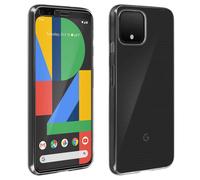 Cover Google Pixel 4 Silicone Morbida / Pellicola Vetro Temperato 9H Trasparente