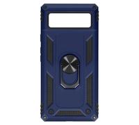 Cover Google Pixel 6a Anti-urto Ibrida Anello di Sostegno Funzione Supporto Blu