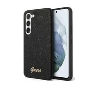 Cover Guess Glitter Flakes Metal Logo Nero - Galaxy S24