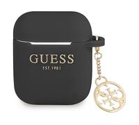 Guess GUA2LSC4EK - Custodia per AirPods, in silicone, collezione Charm