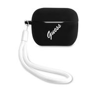 Cover Guess GUACAPLSVSBW per AirPods Pro, nero bianco/nero bianco, in silicone,