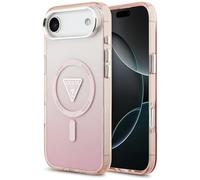 Cover Guess IML Gradient Triangle Logo MagSafe per iPhone Air Rosa