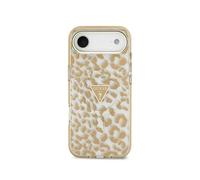 Cover Guess PC+TPU Leopardo Marrone Brillante con MagSafe per iPhone Air