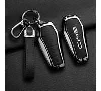 Cover Guscio Chiave per BYD Song Plus Atto 3 Han EV Tang DM QIN Seal Dolphin, Morbido Protezione Telecomando Auto Custodia Protezione Telecomando Auto Cover Chiave,Type B-Black 2