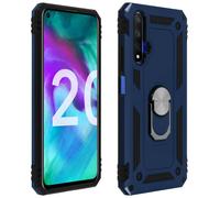 Cover Honor 20 / Huawei Nova 5T Bi-materia Anello Magnetico Stand Blu