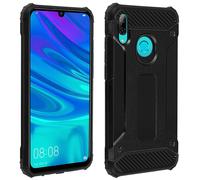 Cover Huawei P Smart 2019 e Honor 10 Lite Protezione Bi-materia Anti-caduta Nero