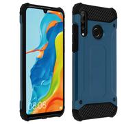 Cover Huawei P30 Lite / Honor 20S Protezione Bi-materia Anti-caduta Blu scuro