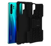 Cover Huawei P30 Pro Antishock Silicone Policarbonato Supporto integrato Nero