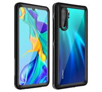 Cover Huawei P30 Pro bimateria Waterproof 2m con vetrino Redpepper Nero