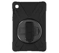 Cover Ibrida per Samsung Tab S5e con Manico Ruotabile Cavalletto e Tracolla Nera
