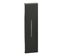 Cover illuminabile da applicare su comando Bticino KG01 Living Now nera Nero