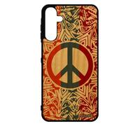 Cover in legno A15 4G 5G silicone Peace and Love Mandala case reggae ragazza grigio e pace e amore yoga design hippie 4G per Samsung Galaxy