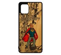 Cover in legno per Samsung Note 10 Lite silicone super nonno grande padre case disegno comico umorismo papi fumetti heros famiglia drole per Galaxy
