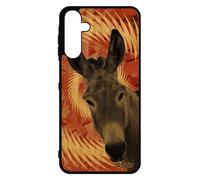 Cover in legno silicone per Galaxy A15 4G 5G ane Texture TPU SM-A156E/DSN Animal Case mulet Mandala Mobile Orange Bumper Anesse per Samsung
