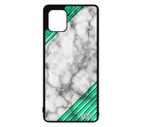 Cover in marmo per Galaxy Note 10 lite silicone triangolo granito nero colorato pietra texture design custodia geometria made in France per Samsung