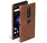 Cover In Pelle Hard-Case Custodia Tasche Per Sony Xperia XZ2 Premium