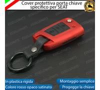 COVER IN PLASTICA RIGIDA PER CHIAVE TELECOMANDO PER SEAT ROSSO OPACO SATINATO