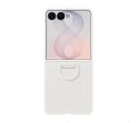 Samsung Galaxy Z Flip8 Silicone Ring Magnet Case, Cream