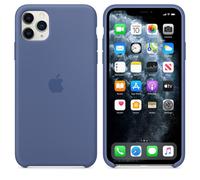 Cover In Silicone Originale/Ufficiale Apple iPhone 11 Pro Max - Blu In Lino