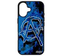 Cover in silicone per Apple iPhone 16 Anarchie Case Grafica Street Art Mobile Revolution Segno solido metallo tatuaggio motivo Made in France