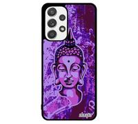 Cover in silicone per Galaxy A53 Buddha da donna Diario Tibet Viola alluminio Stencil Ritratto Case Disegno di Protezione Personalizzato per Samsung