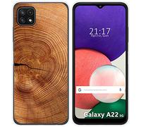 Cover in silicone per Samsung Galaxy A22 5G design legno 04 disegni