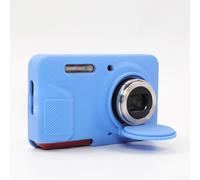 Cover in silicone specifica per fotocamera KODAK PIXPRO FZ55, con aperture ottimizzate per obiettivo e interfaccia (blu)
