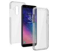 Cover Integrale Fronte + Retro Trasparente Galaxy A6 Plus
