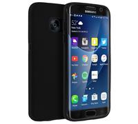 Cover Integrale Nera Retro + Davanti Galaxy S7 Edge