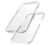 Cover integrale per iPhone 13 retro rigido e fronte flessibile trasparente