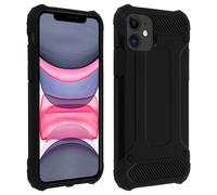 Cover iPhone 11 Protezione Bi-materia Anti-caduta Nero
