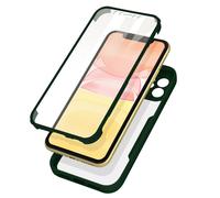 Cover iPhone 11 Retro Plexiglass Fronte Polimero Rinforzata Bordo Verde
