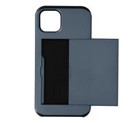Cover iPhone 13 Mini Anti-shock con Porta-carte Scorrevole Defender Blu Avio