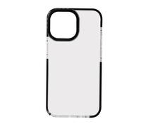 Cover iPhone 13 Pro Silicone Flessibile Sottile Bordo Nero Akashi