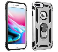 Cover iPhone 6 Plus / 6S Plus / 7 Plus / 8 Plus Anello Magnetico Stand Argento