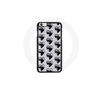Cover iPhone 8 - MANIACASE - Cuori Neri - Protezione contro gli urti - Rigida - Nera