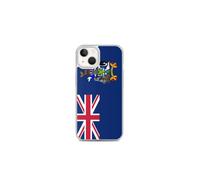 Cover iPhone - Multicolore - Bandiera della Georgia del Sud - Morbida - Silicone Trasparente - Verticale