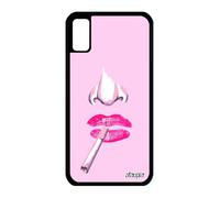 Cover iPhone X Silicone Viso Cover Sigaretta Rosa Gel 64GB Case Cover Apple iPhone X