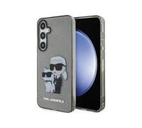 Cover Karl Lagerfeld IML Glitter Karl & Choupette Nero - Galaxy S24+