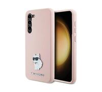 Cover Karl Lagerfeld Silicone Choupette Metal Pin Rosa - Galaxy S24+