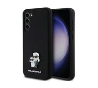 Cover Karl Lagerfeld Silicone Karl & Choupette Metal Pin Nero - Galaxy S24+