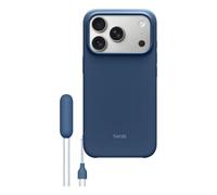 Beats Custodia Cavalletto per iPhone 17 Pro con MagSafe e Controllo fotocamera, cordino che funge da supporto integrato, finitura opaca, fodera in microfibra - Blu roccia madre